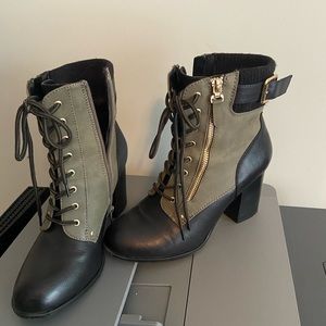 Size 8 combat boot with heel